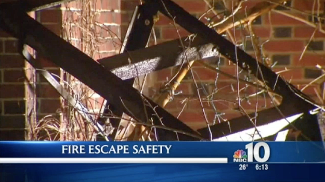 Fire Escape Expert Cisco Meneses NBC10 Philadelphia